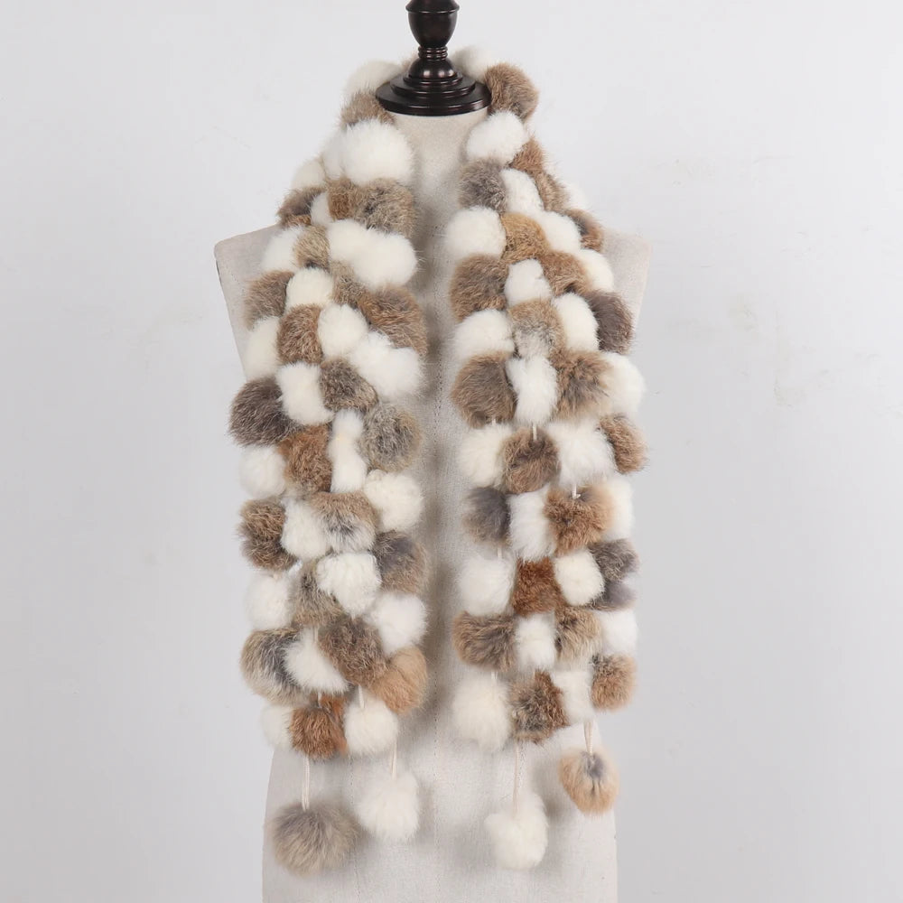 Women Winter Warm Fur Muffler 2025