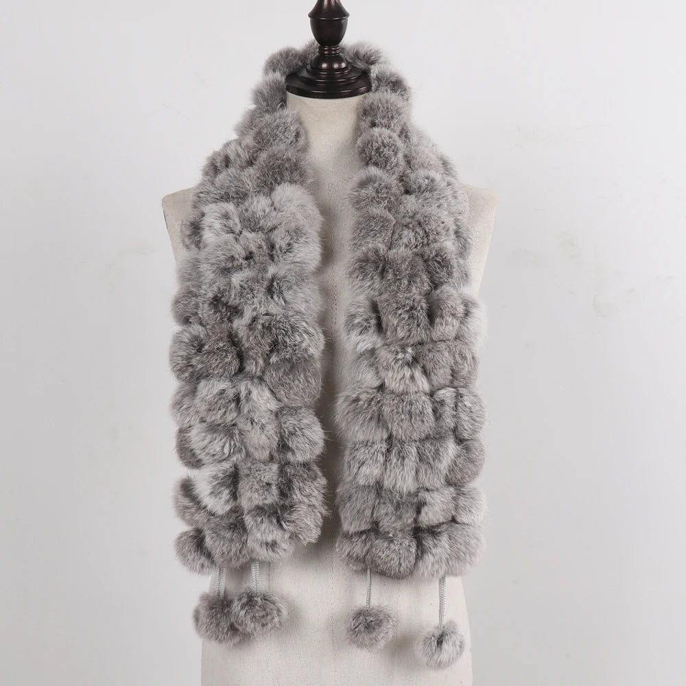 Women Winter Warm Fur Muffler 2025