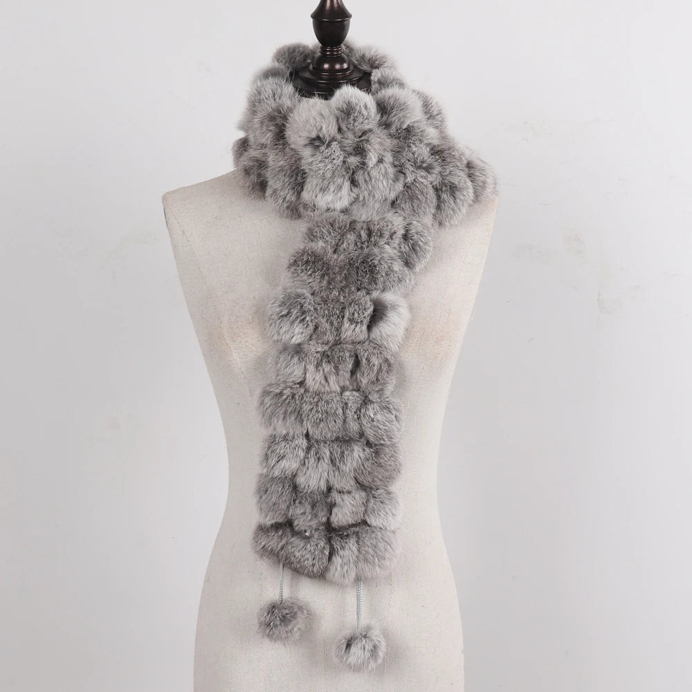 Women Winter Warm Fur Muffler 2025