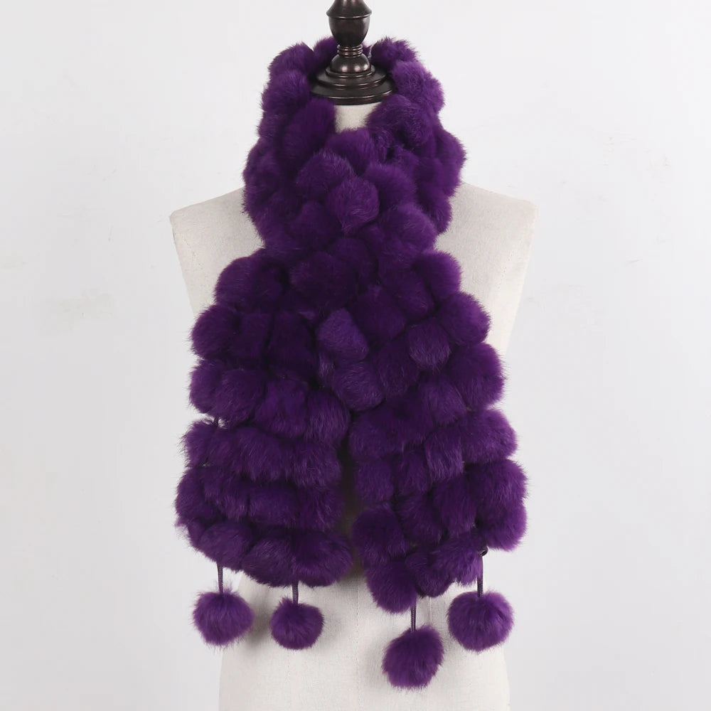 Women Winter Warm Fur Muffler 2025