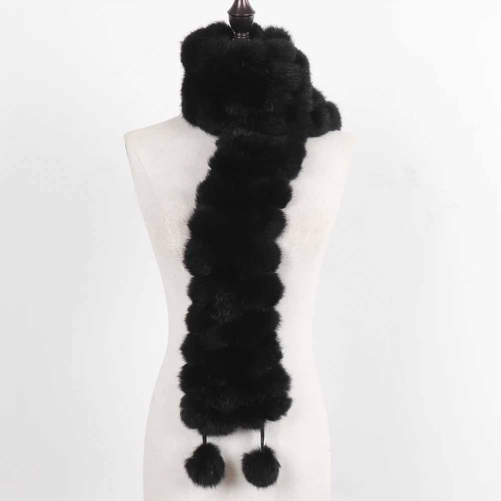 Women Winter Warm Fur Muffler 2025