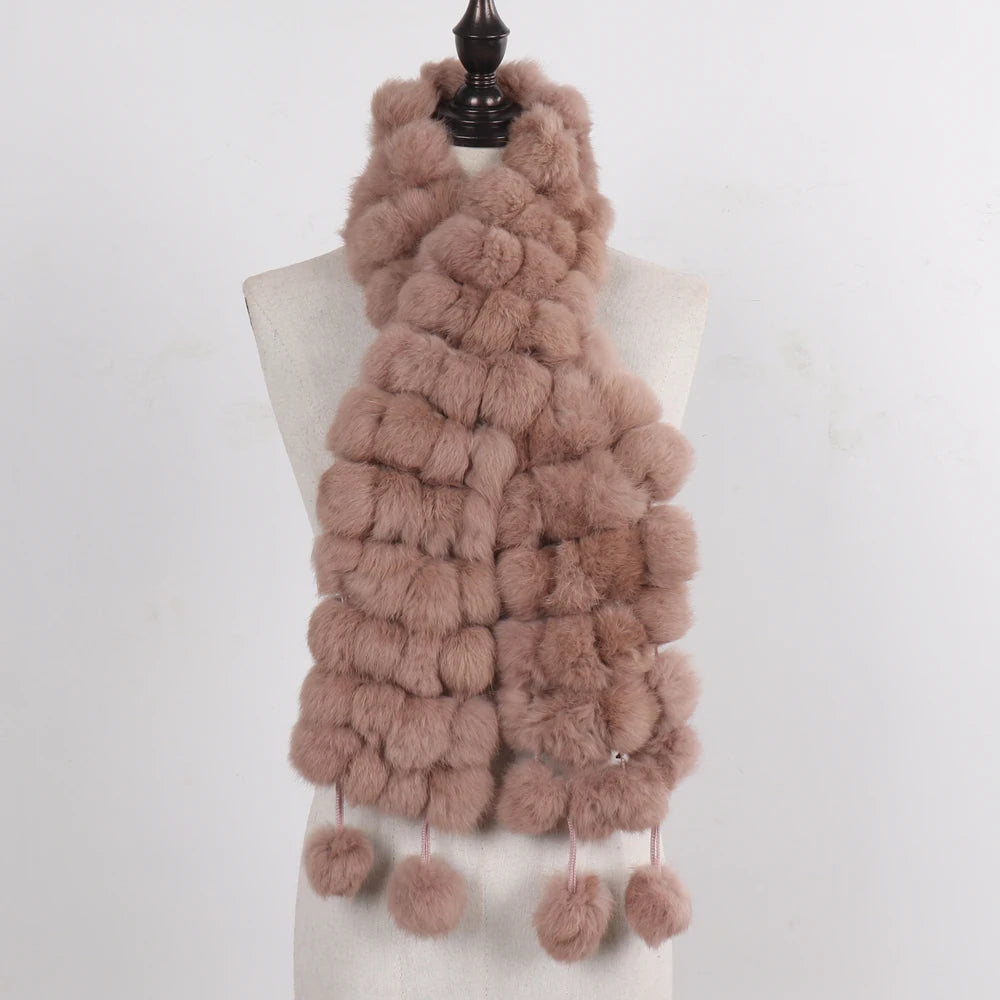 Women Winter Warm Fur Muffler 2025