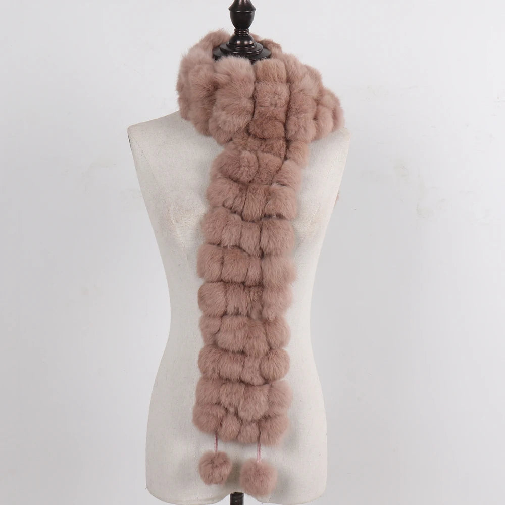 Women Winter Warm Fur Muffler 2025
