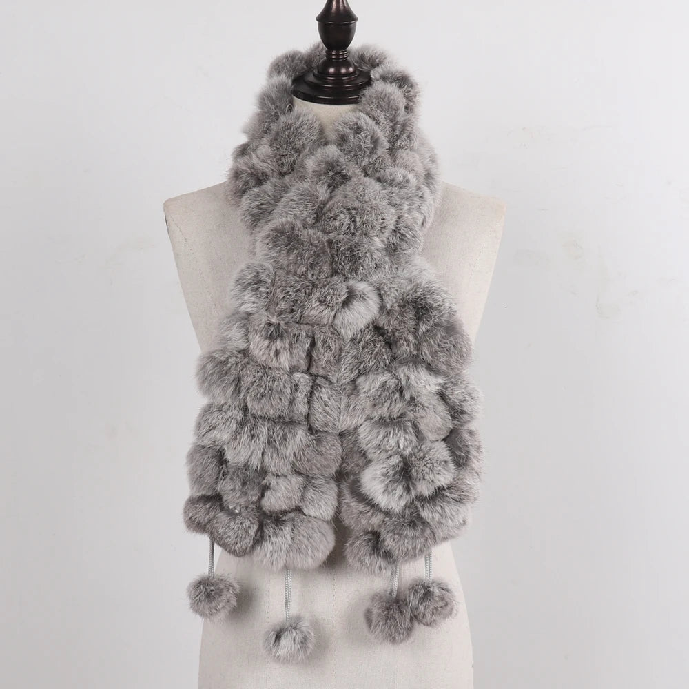 Women Winter Warm Fur Muffler 2025