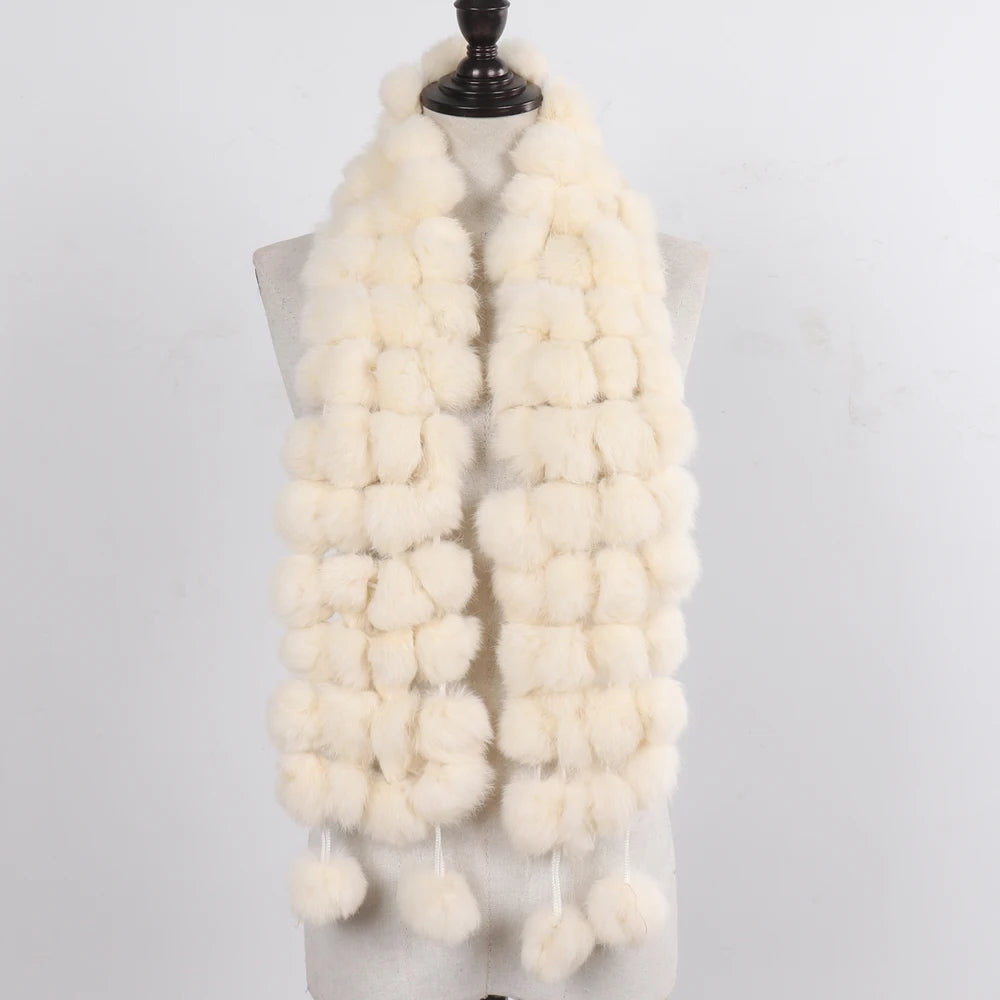 Women Winter Warm Fur Muffler 2025
