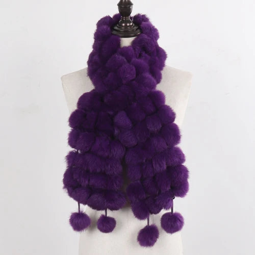 Women Winter Warm Fur Muffler 2025