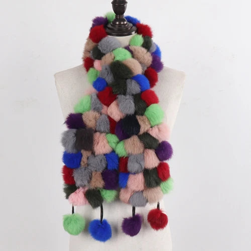 Women Winter Warm Fur Muffler 2025