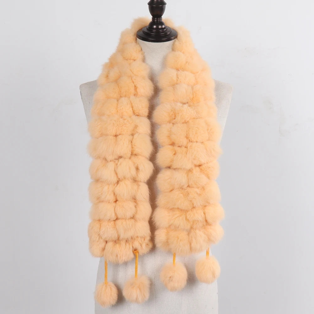 Women Winter Warm Fur Muffler 2025