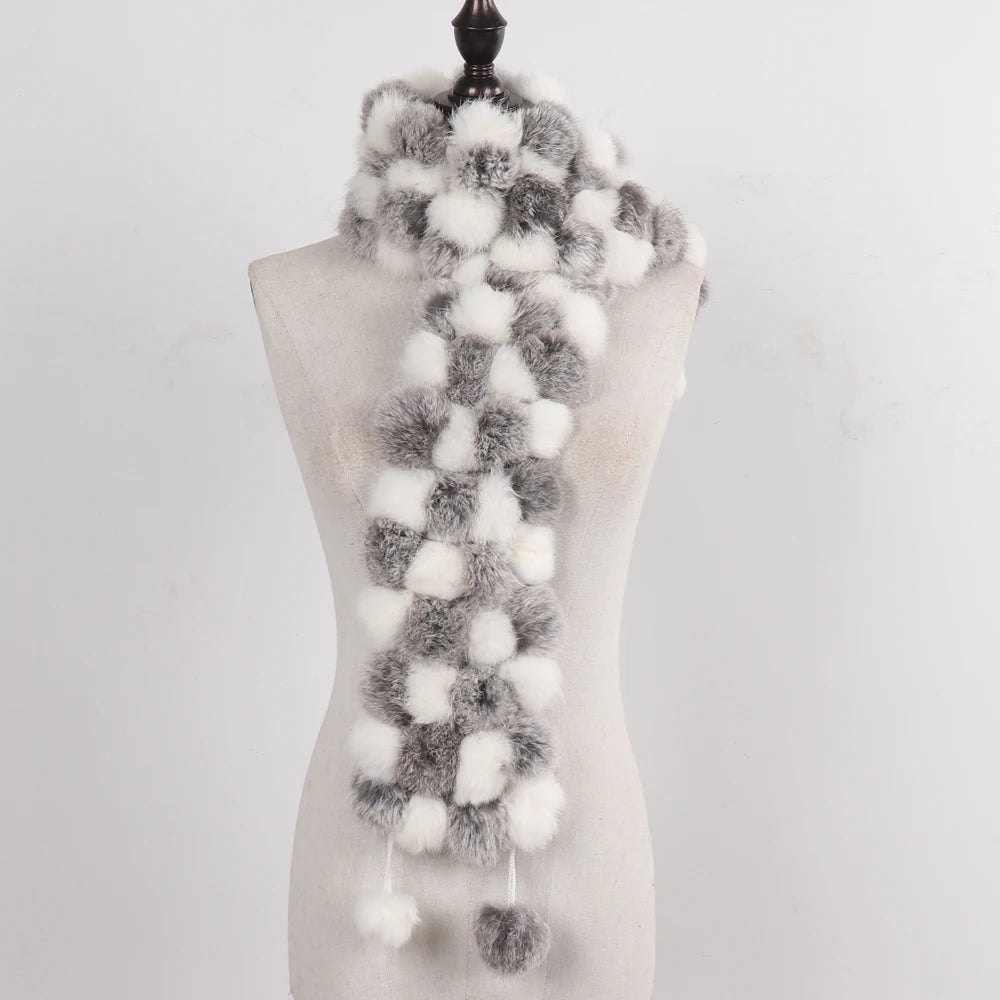 Women Winter Warm Fur Muffler 2025