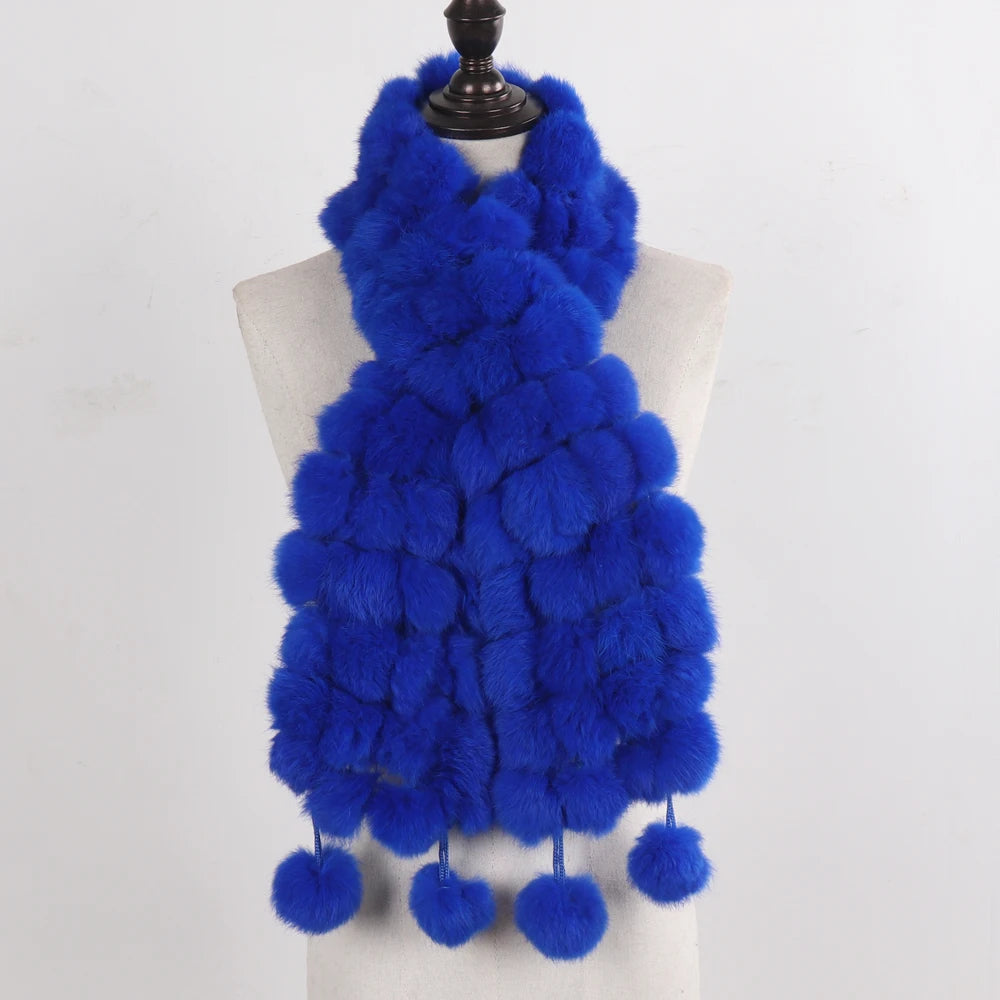 Women Winter Warm Fur Muffler 2025