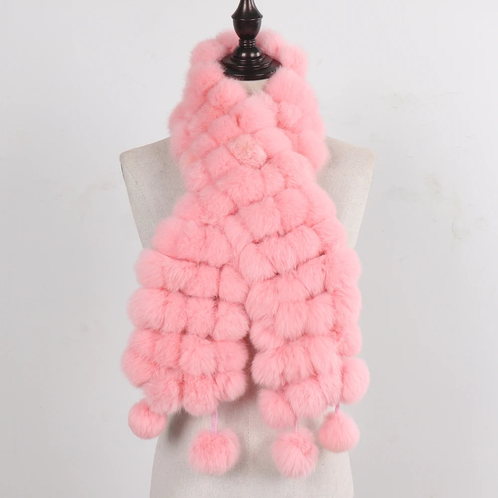 Women Winter Warm Fur Muffler 2025