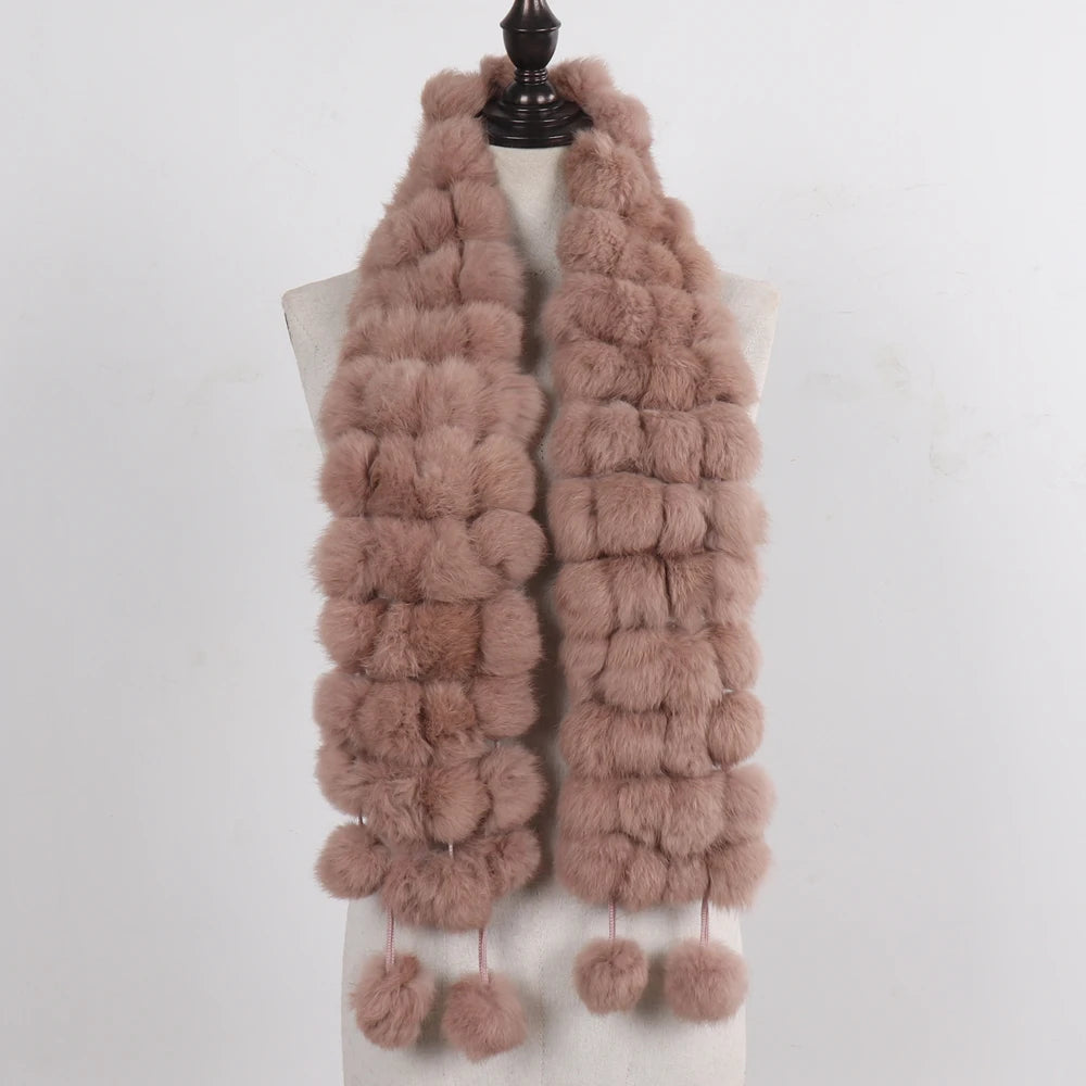 Women Winter Warm Fur Muffler 2025