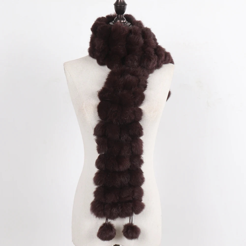 Women Winter Warm Fur Muffler 2025