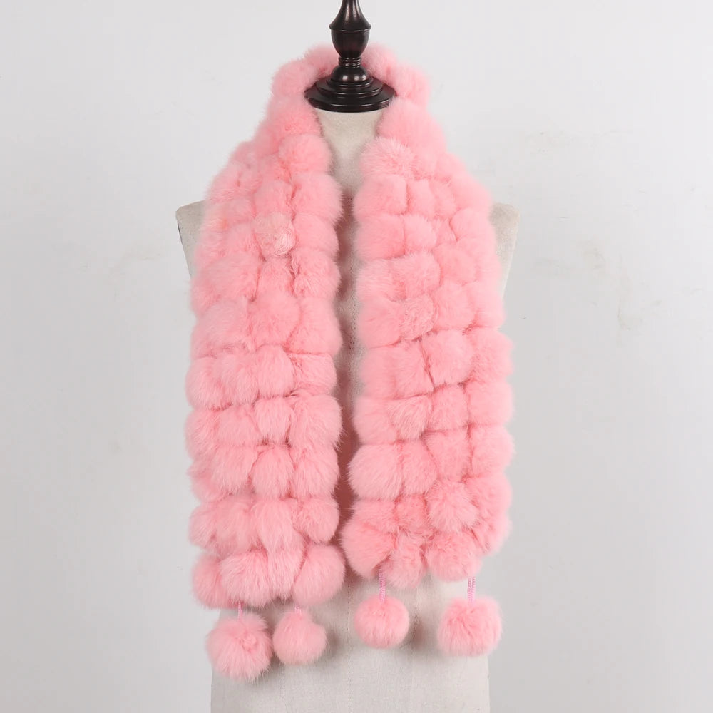 Women Winter Warm Fur Muffler 2025