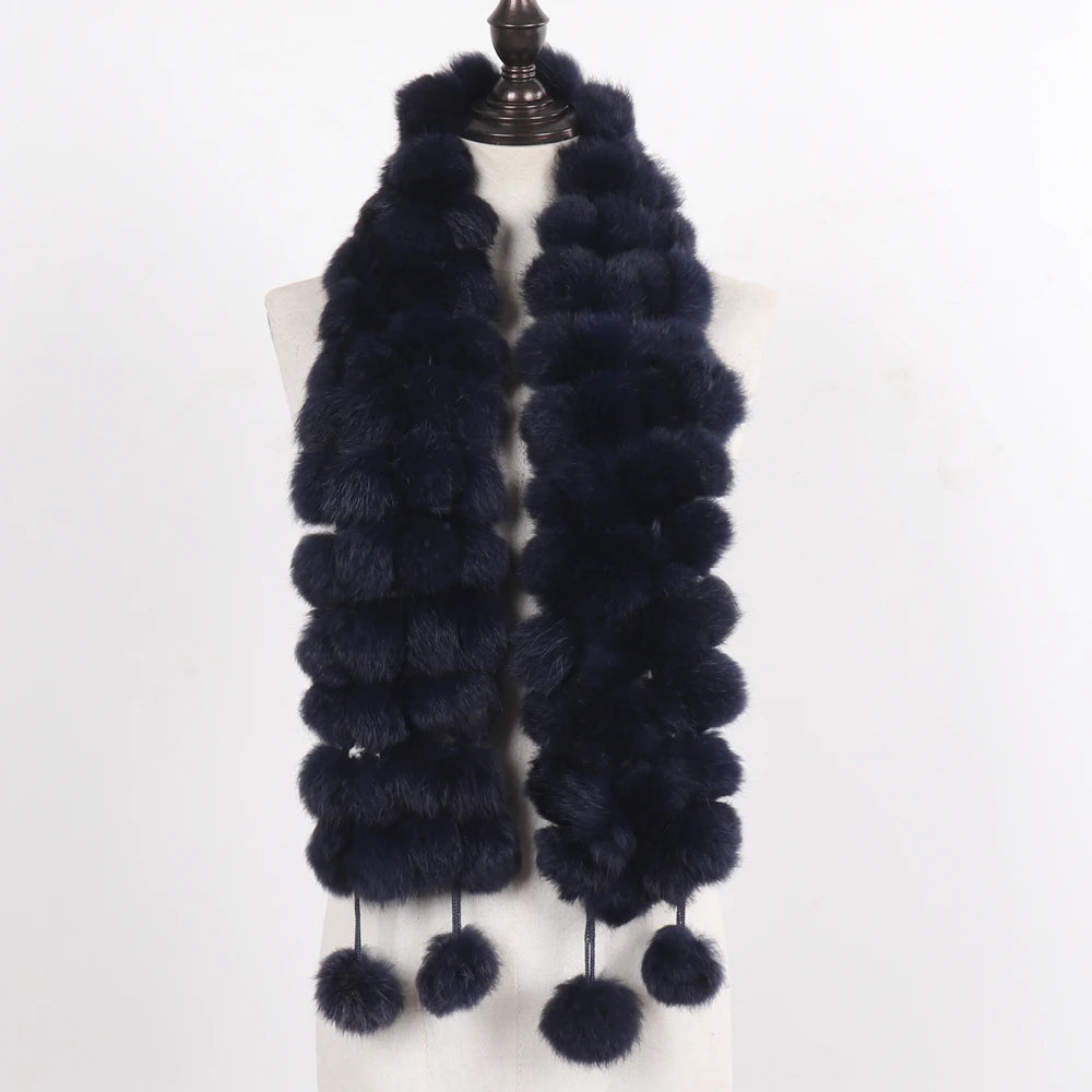 Women Winter Warm Fur Muffler 2025