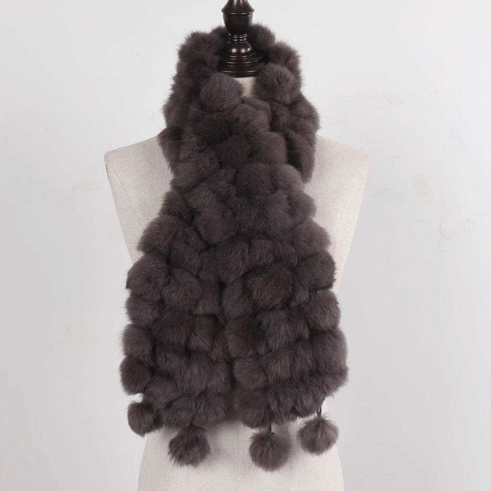 Women Winter Warm Fur Muffler 2025