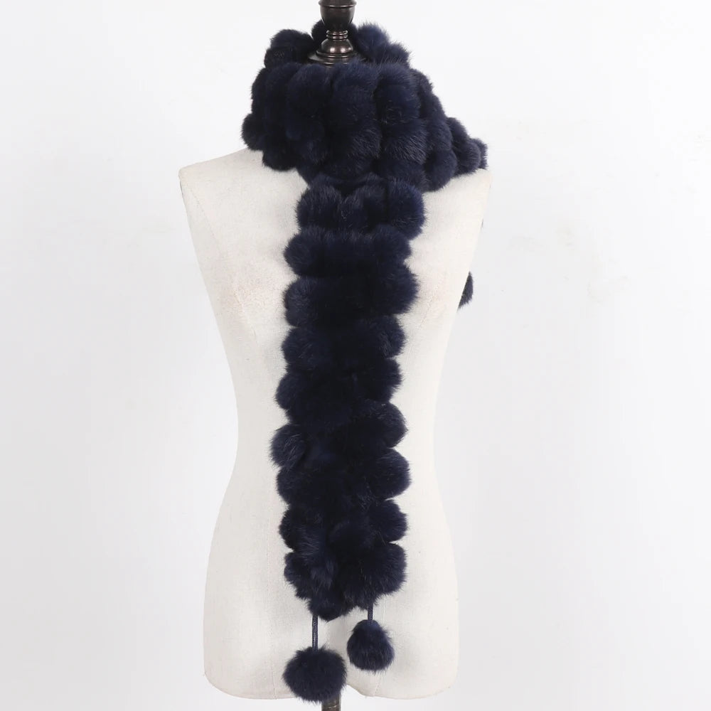 Women Winter Warm Fur Muffler 2025
