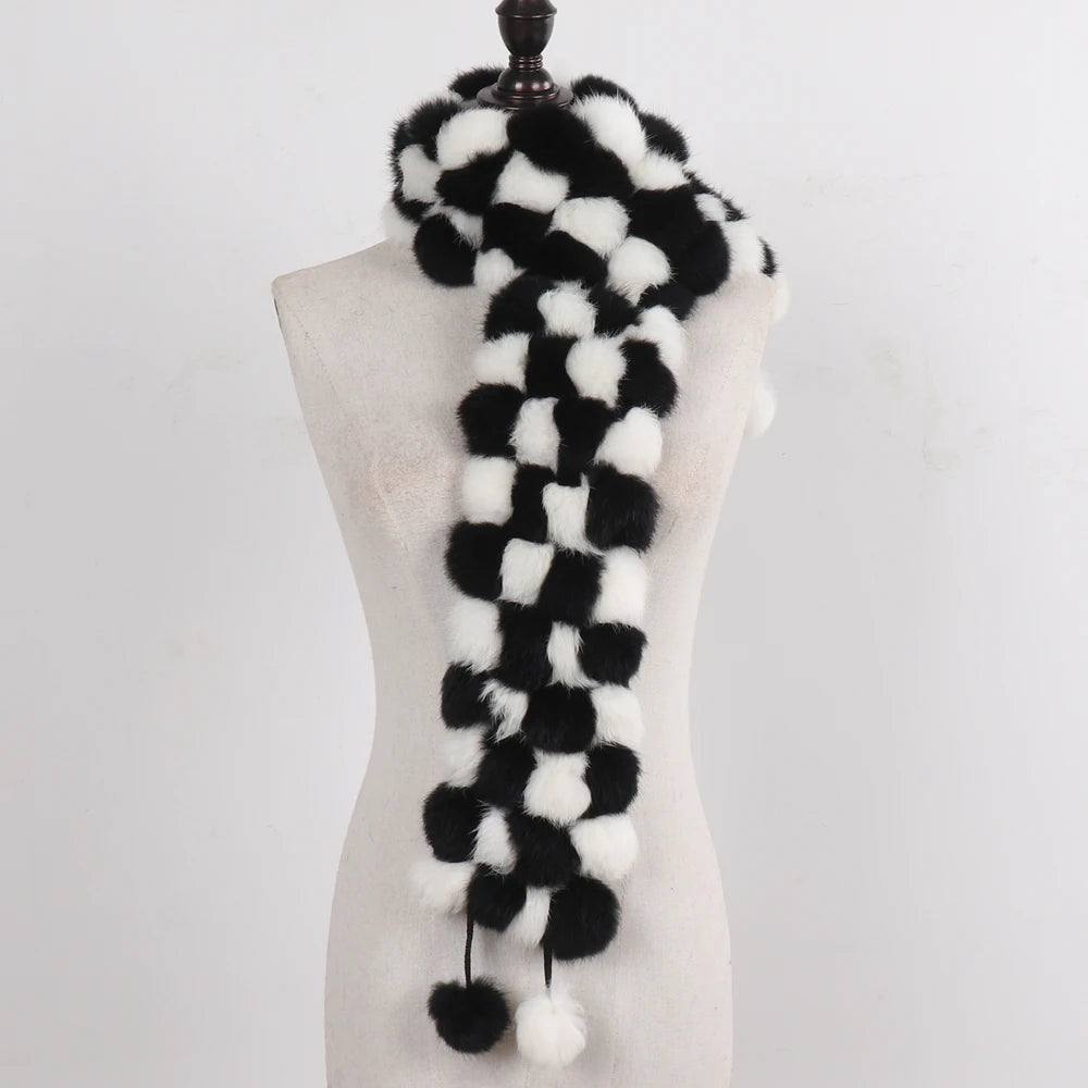 Women Winter Warm Fur Muffler 2025