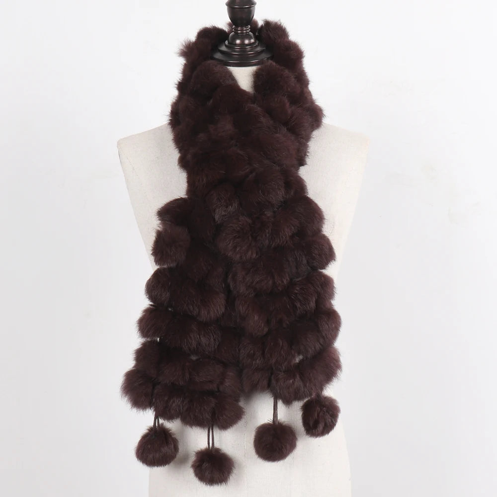 Women Winter Warm Fur Muffler 2025