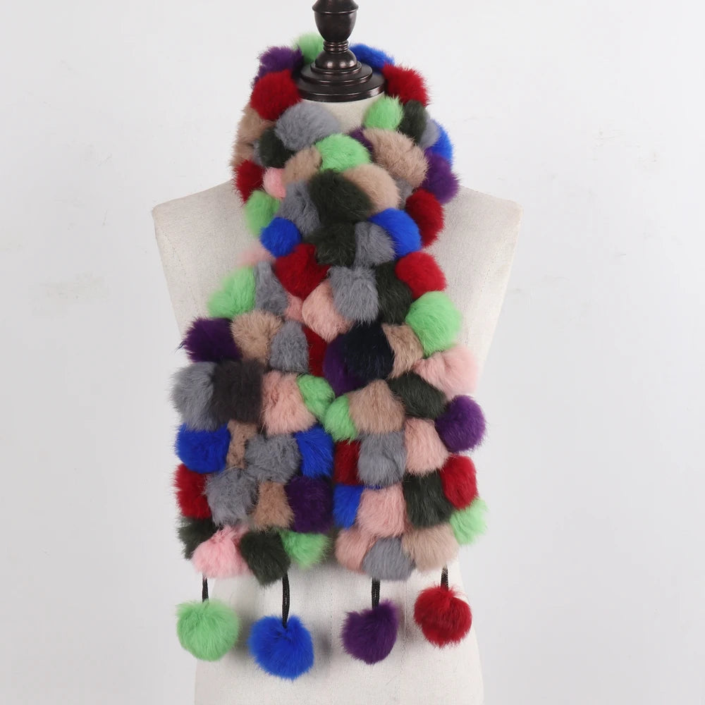 Women Winter Warm Fur Muffler 2025