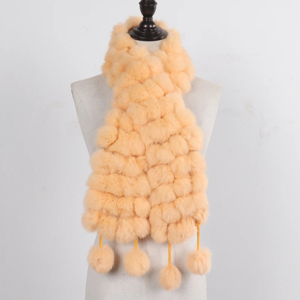 Women Winter Warm Fur Muffler 2025