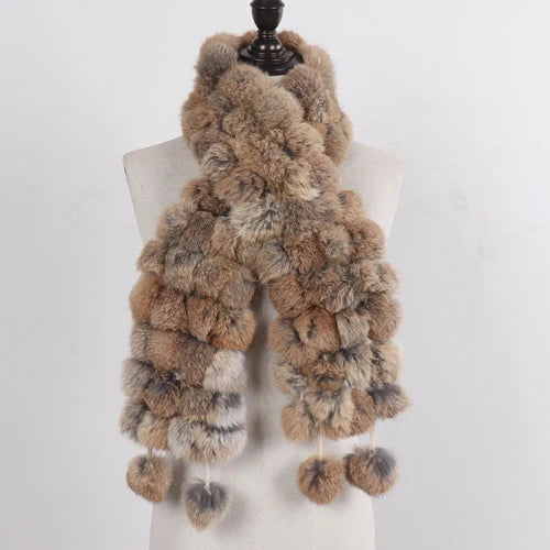 Women Winter Warm Fur Muffler 2025