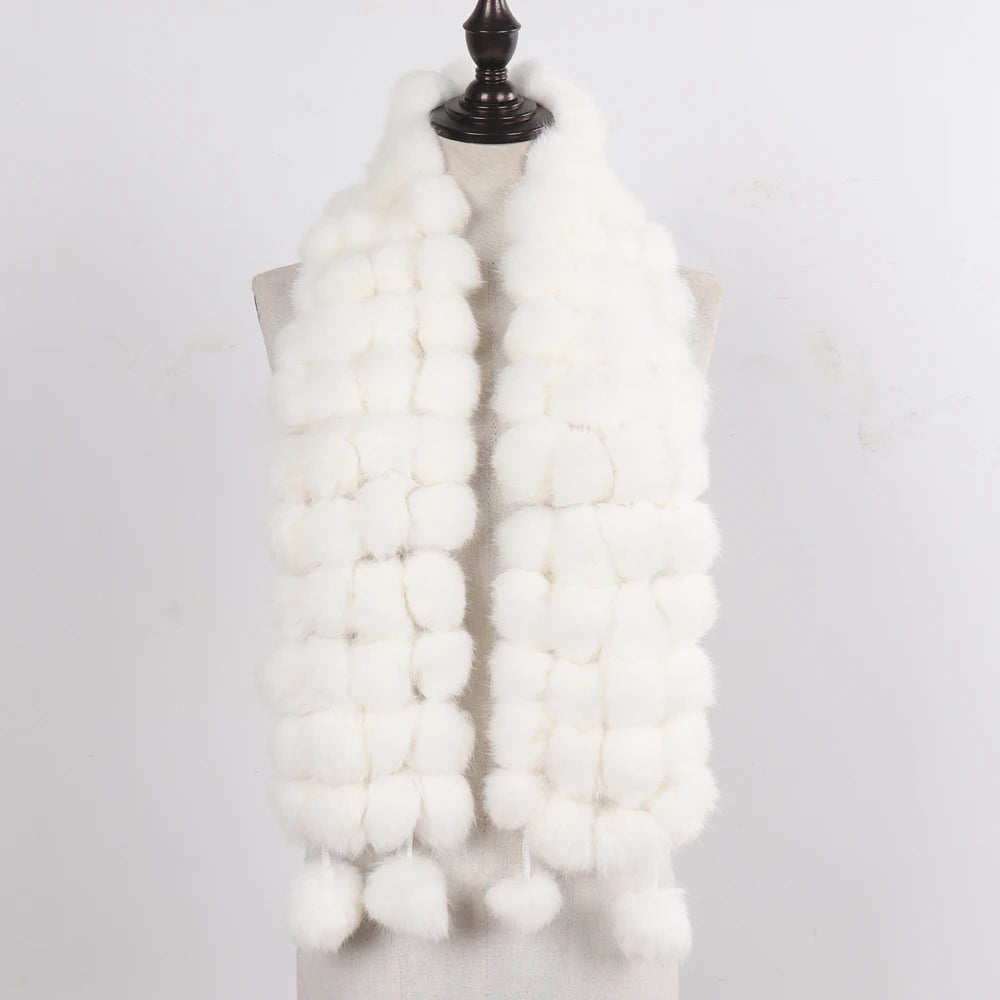 Women Winter Warm Fur Muffler 2025