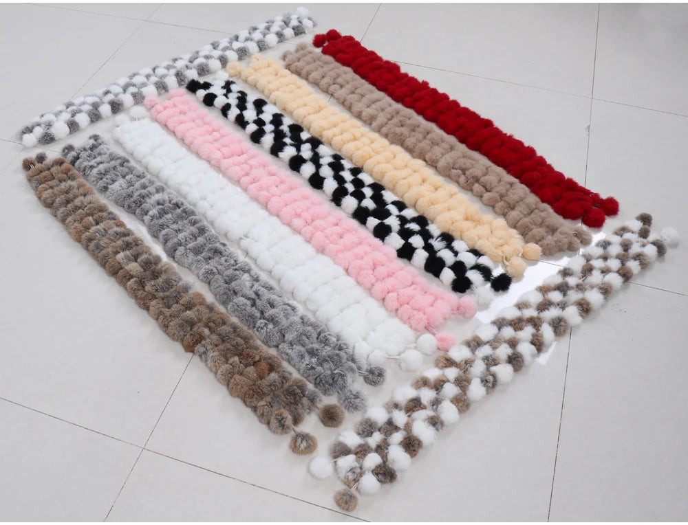 Women Winter Warm Fur Muffler 2025