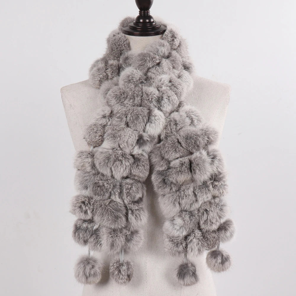 Women Winter Warm Fur Muffler 2025