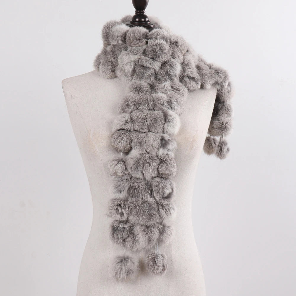 Women Winter Warm Fur Muffler 2025