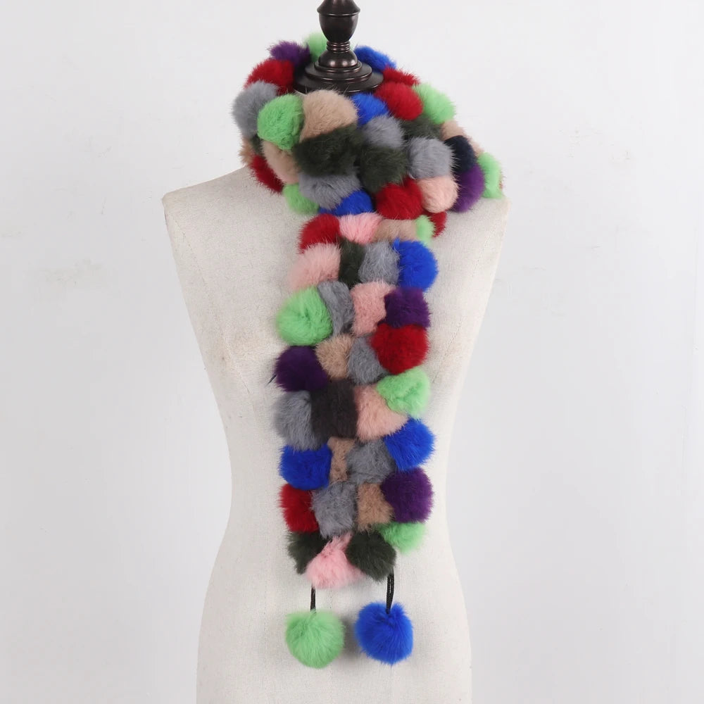 Women Winter Warm Fur Muffler 2025