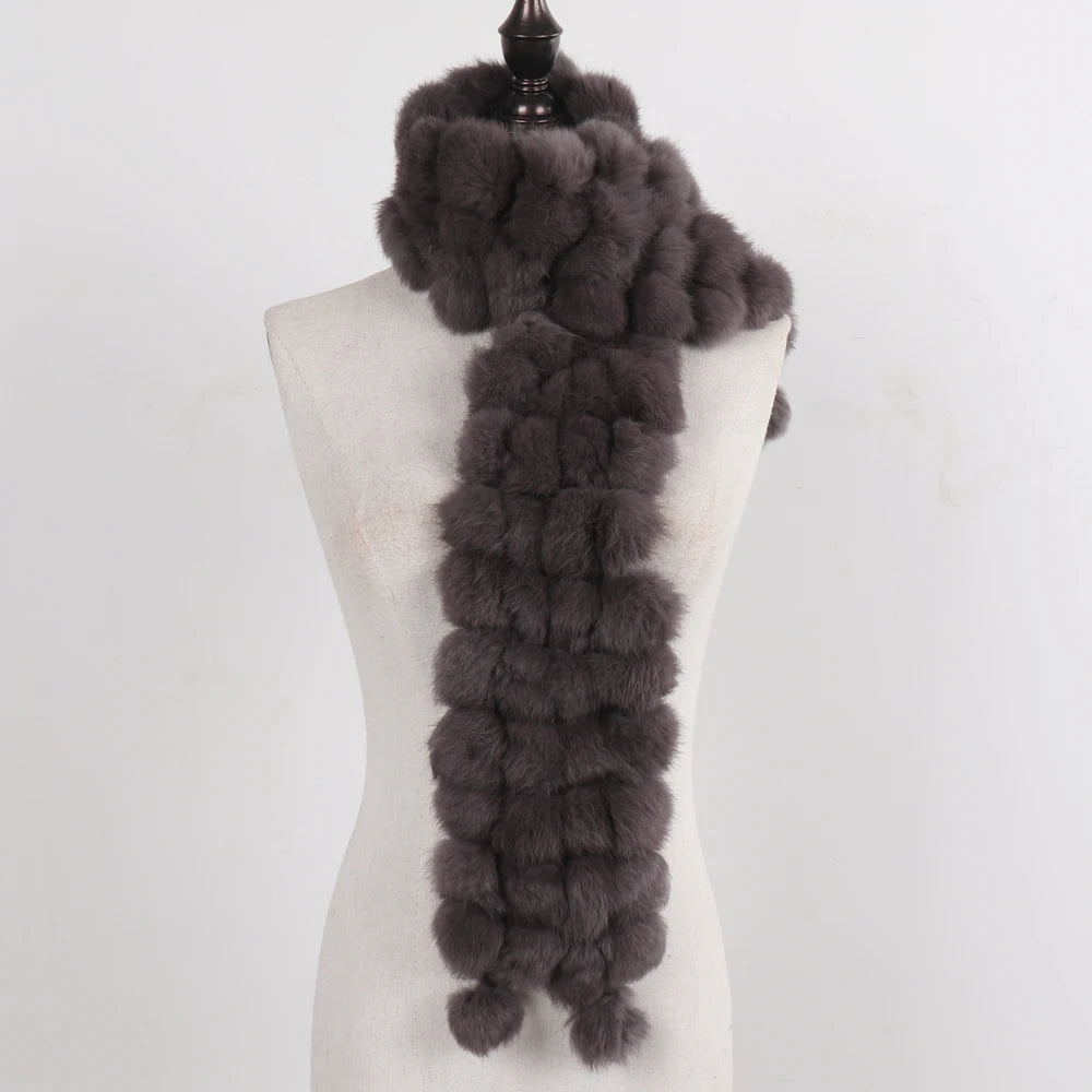 Women Winter Warm Fur Muffler 2025