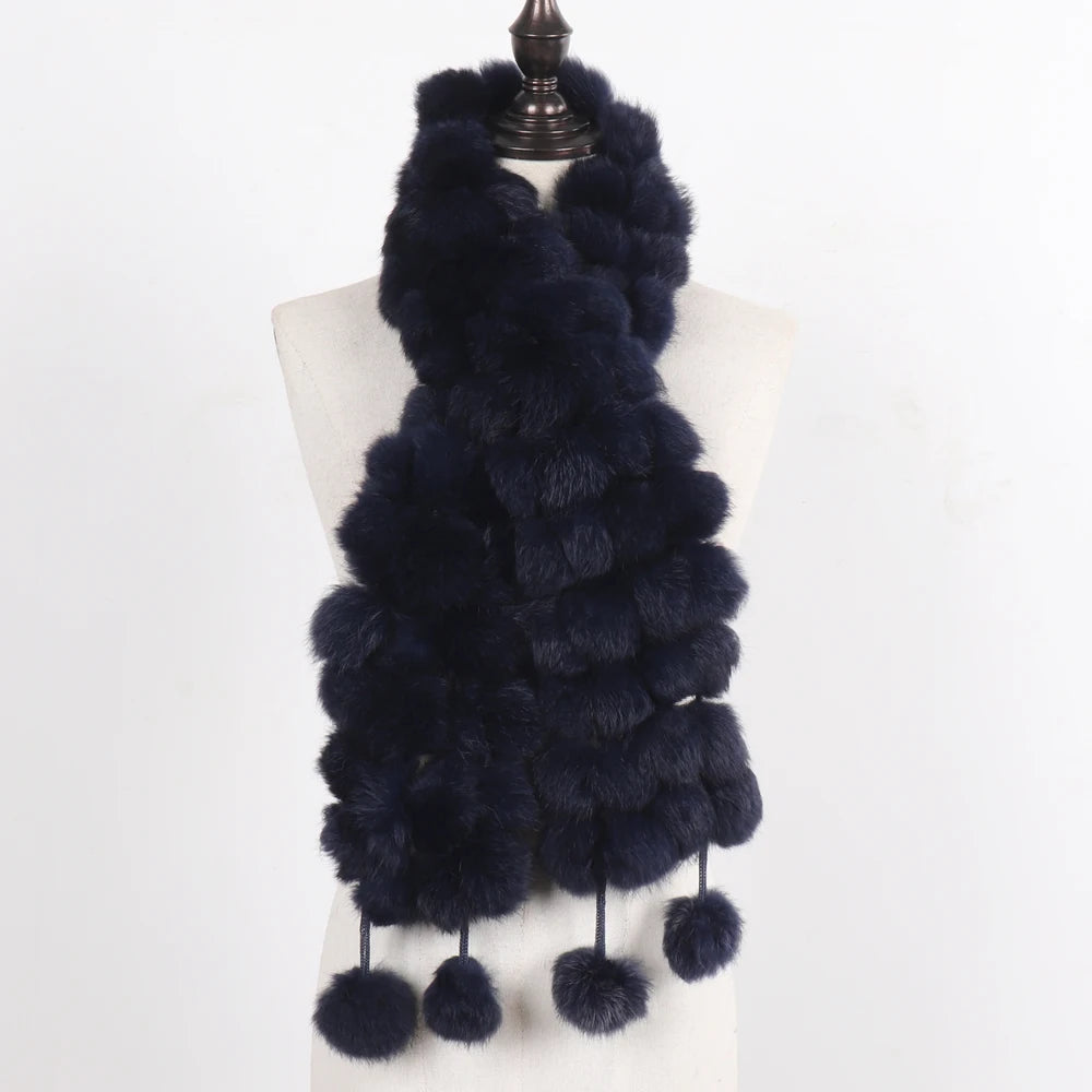Women Winter Warm Fur Muffler 2025