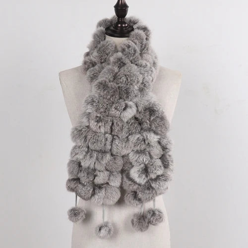 Women Winter Warm Fur Muffler 2025