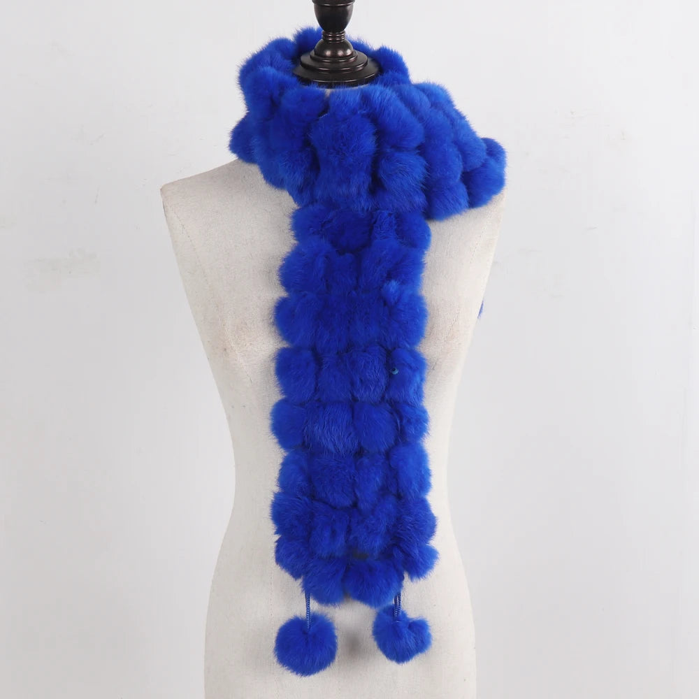 Women Winter Warm Fur Muffler 2025