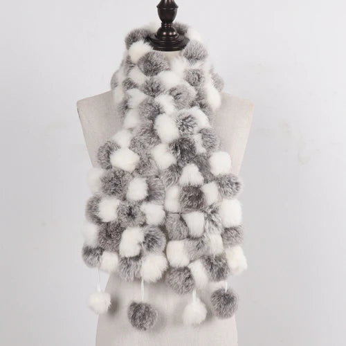 Women Winter Warm Fur Muffler 2025