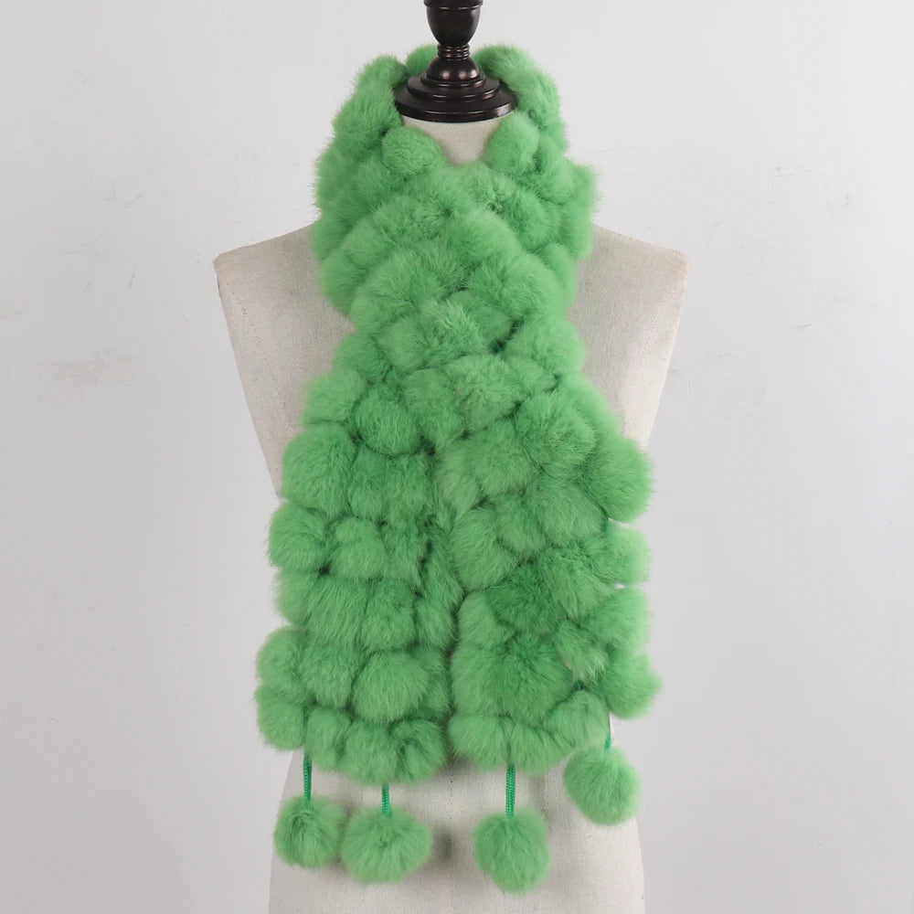 Women Winter Warm Fur Muffler 2025