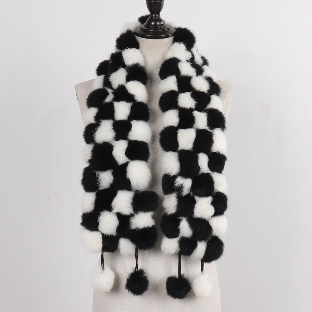 Women Winter Warm Fur Muffler 2025