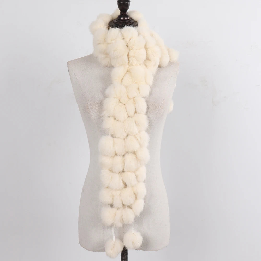 Women Winter Warm Fur Muffler 2025