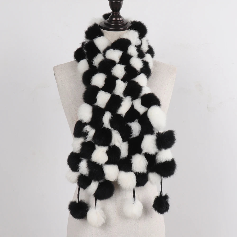 Women Winter Warm Fur Muffler 2025