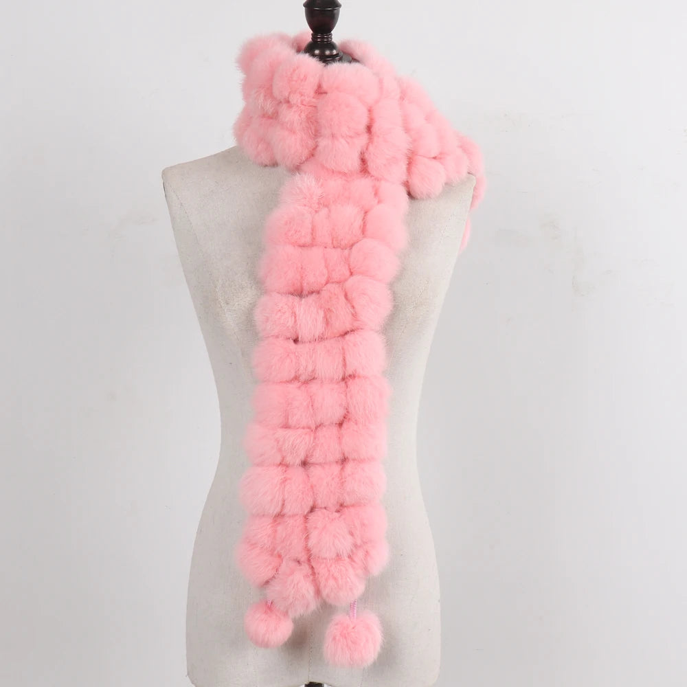 Women Winter Warm Fur Muffler 2025
