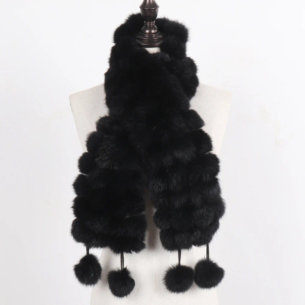 Women Winter Warm Fur Muffler 2025