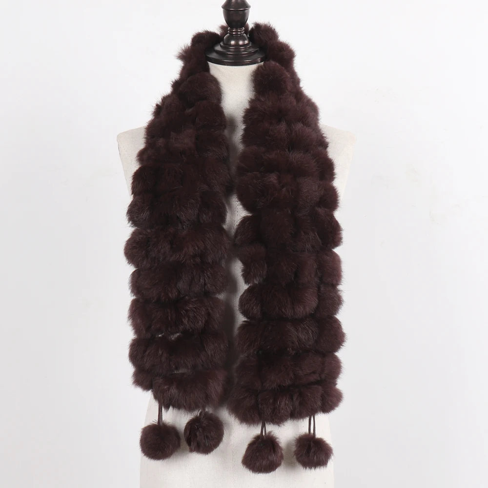 Women Winter Warm Fur Muffler 2025