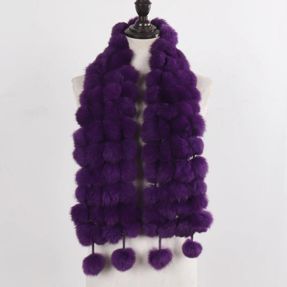 Women Winter Warm Fur Muffler 2025