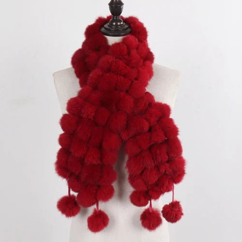 Women Winter Warm Fur Muffler 2025