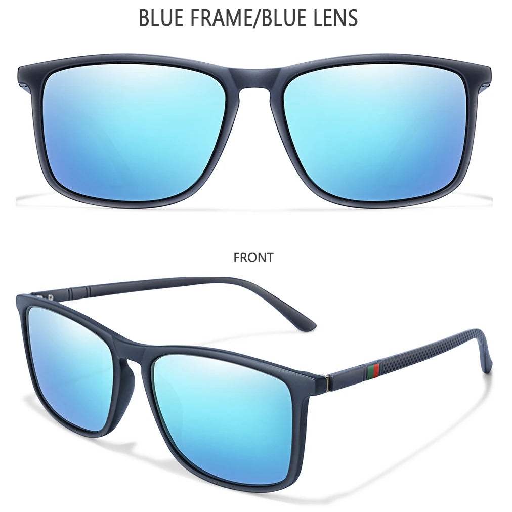 Luxury Square Vintage Polarized Cycling Sunglass