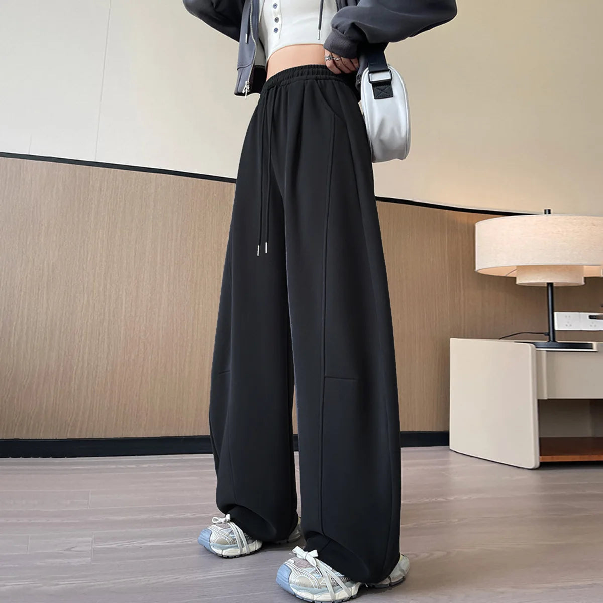 High-waisted  Casual Sweatpants