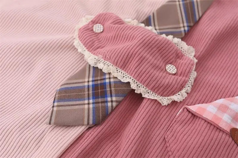 Preppy Style  Sweet Cute Chic Asymmetrical Tops