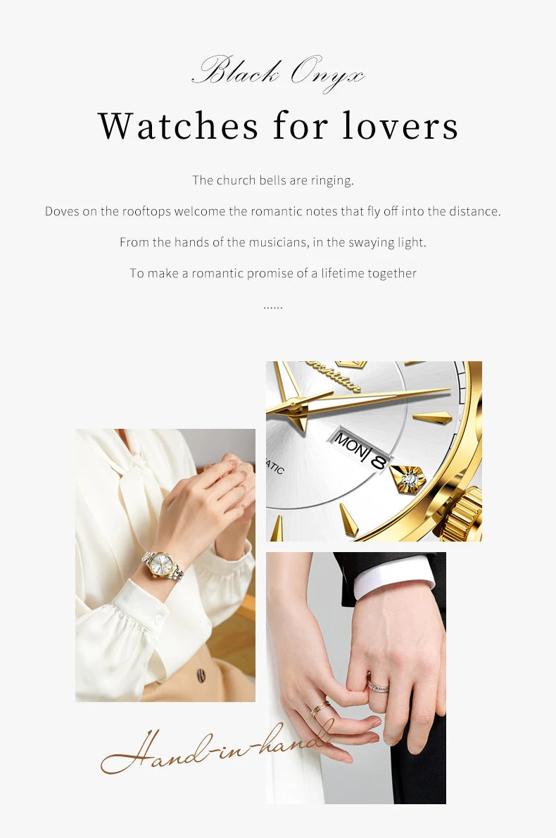 JSDUN Couple Watches Luxury Fashion