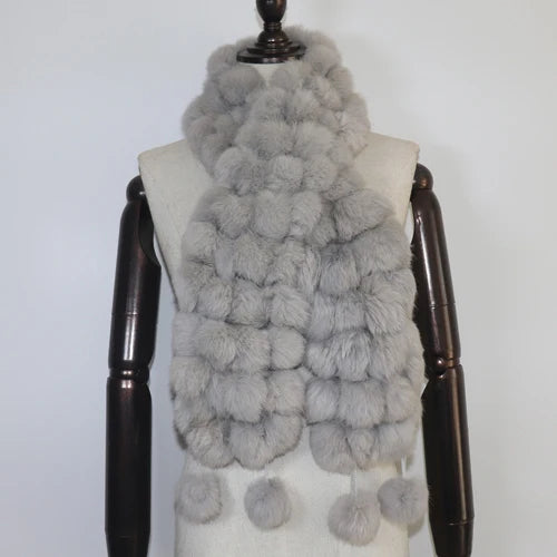 Women Winter Warm Fur Muffler 2025